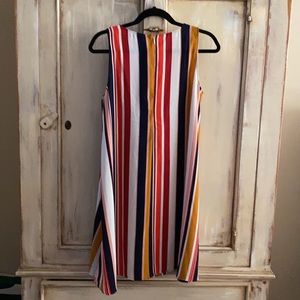 Halogen multicolored vertical striped A lined NWT